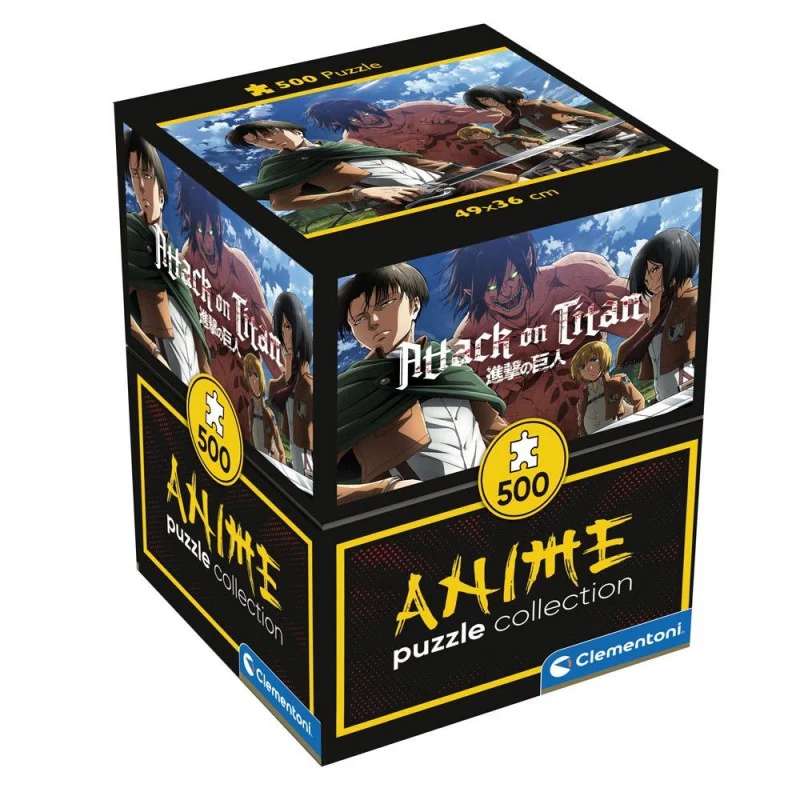 Пазл 500 Clementoni: Anime Cube - Attack on Titans