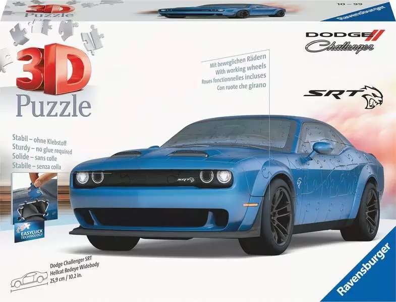 3D пазл Dodge Challenger Hellcat