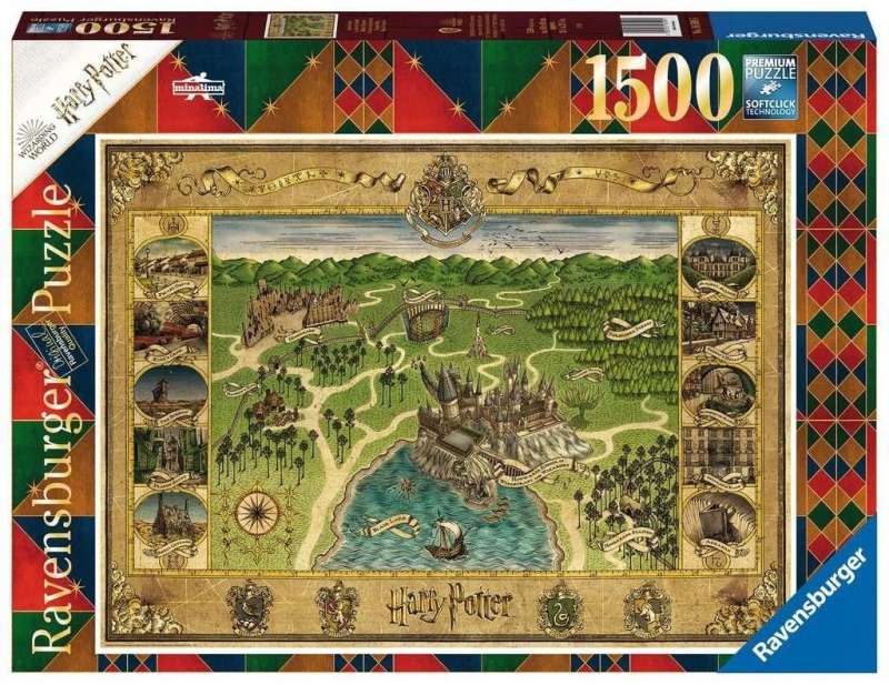 Пазл 1500 Карта Хогвартса