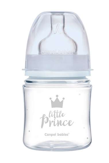 CANPOL BABIES антиколиковая бутылочка с широким горлышком 120мл PP EasyStart ROYAL BABY 