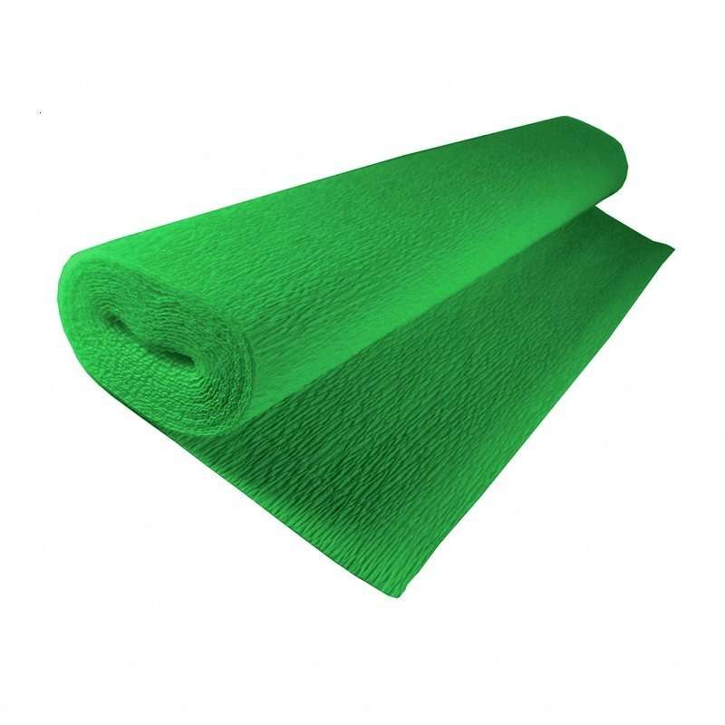 Бумага гофрированная  50смх2,5м зеленая