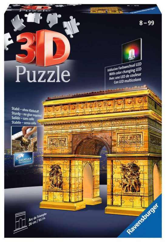 3D пазл Триумфальная арка с подсветкой