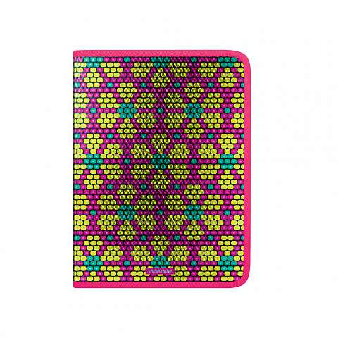 Папка для тетрадей на молнии пластиковая ErichKrause® Pink&Yellow Beads, А4
