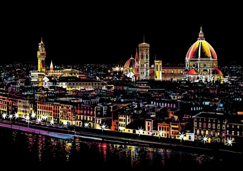 Скретч-картина Florence цветная