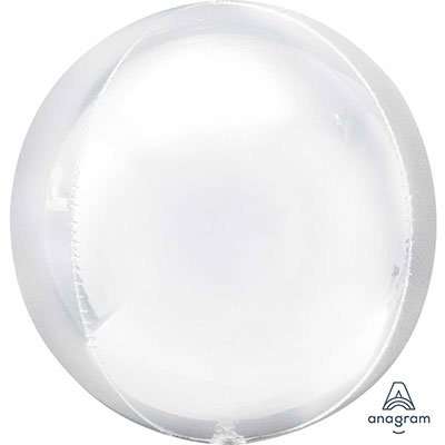 Фольгированный шар 15  ORBZ - White ball
