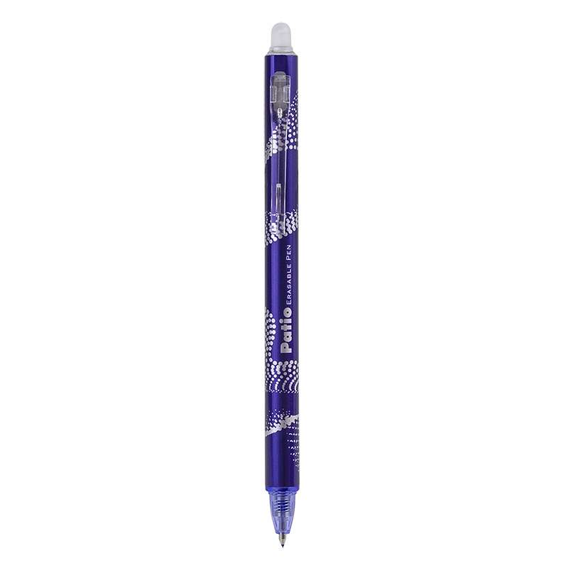 Ручка с ластиком, синяя