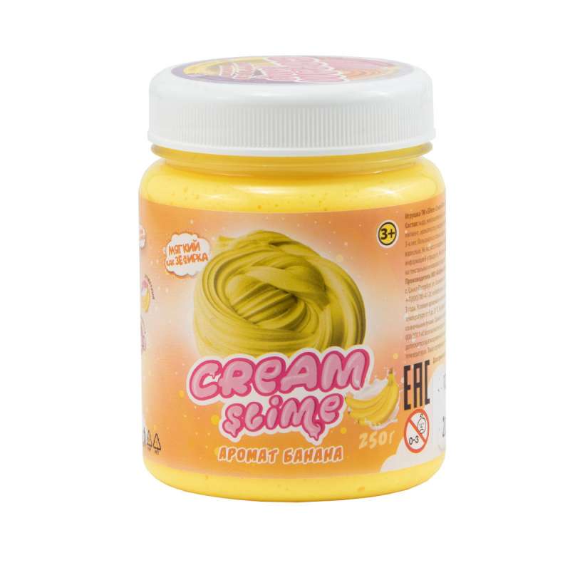 Игрушка ТМ  Slime  Cream-Slime с ароматом банана, 25 г