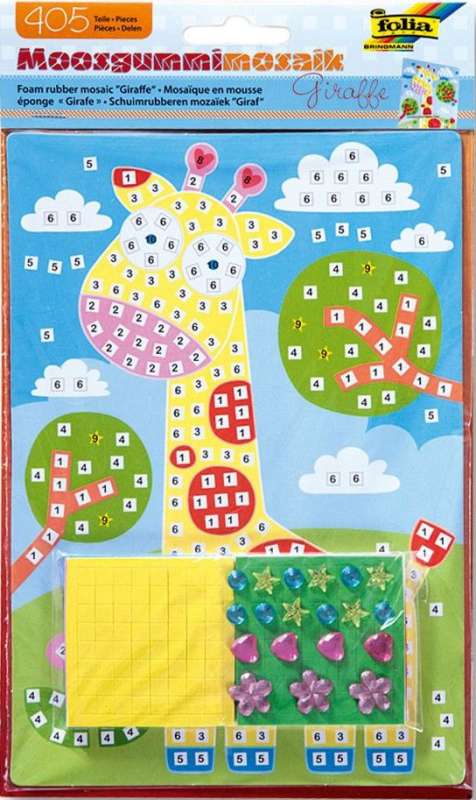 Резиновая мозаика FOLIA Giraffe 405 элементов 