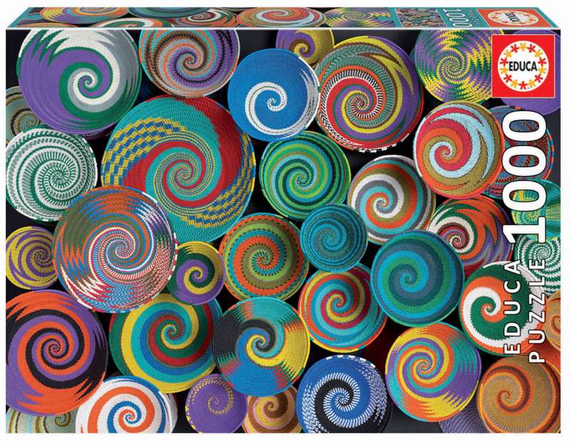 Puzzle EDUCA с клеем Африканские цвета , 1000 деталей