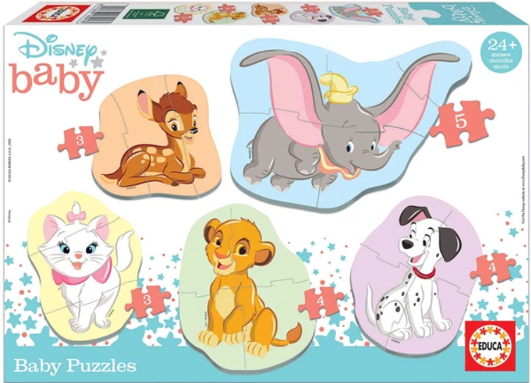 Puzzle EDUCA Disney Animals, 5шт (2x3,2x4,1x5)