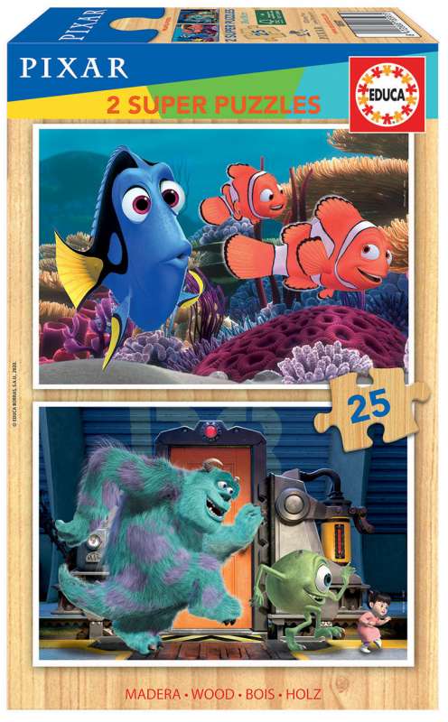 Puzzle EDUCA Nemo+Monstr, 2 x 25 деталей