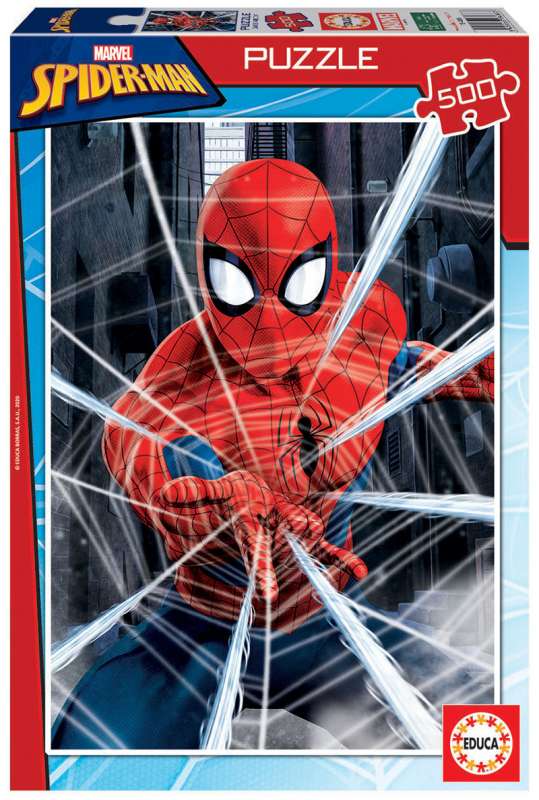 Puzzle EDUCA с клеем Spiderman, 500 деталей