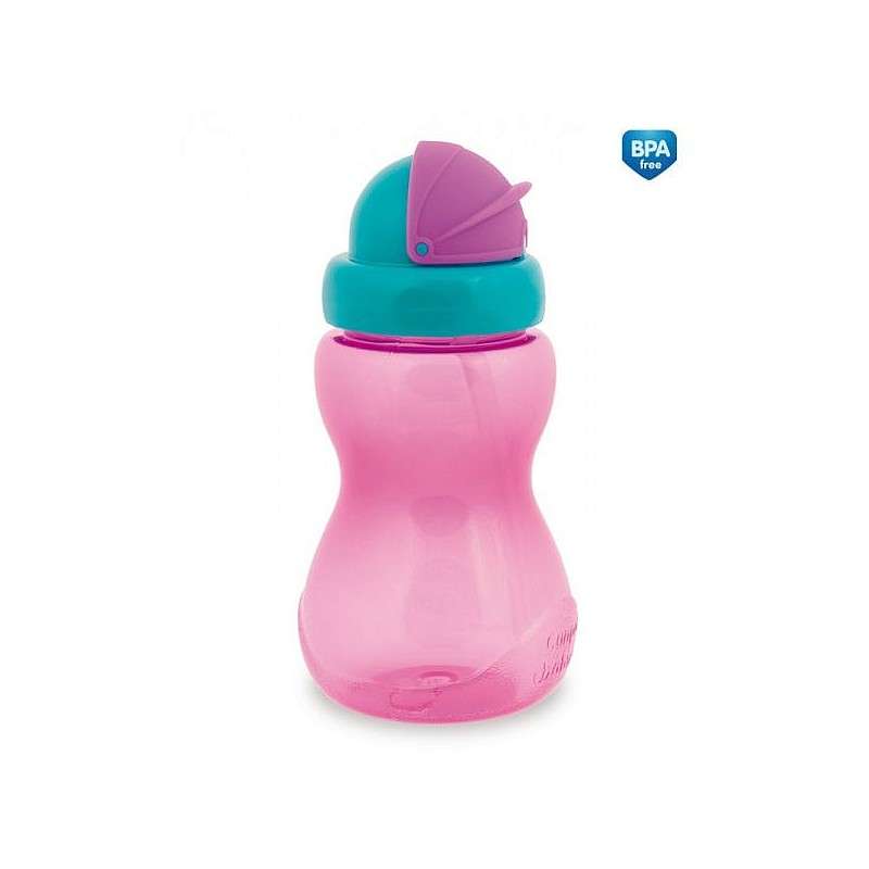 CANPOL BABIES бутылочка с соломинкой 12м+ 270мл