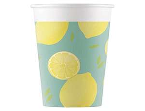 Стаканы бумажные "Lemons" 200мл, 8 шт.
