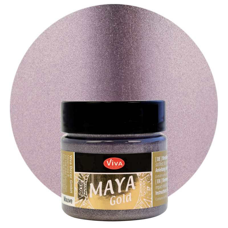 Блестящяя металлическая краска VIVA Maya Gold 45мл - Mauve