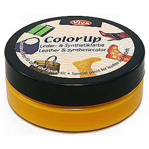 Краска для кожи и синтетики Color up, 50 мл, желтый