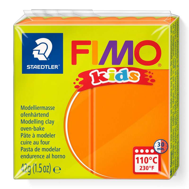 Полимерная глина FIMO KIDS, оранжевая