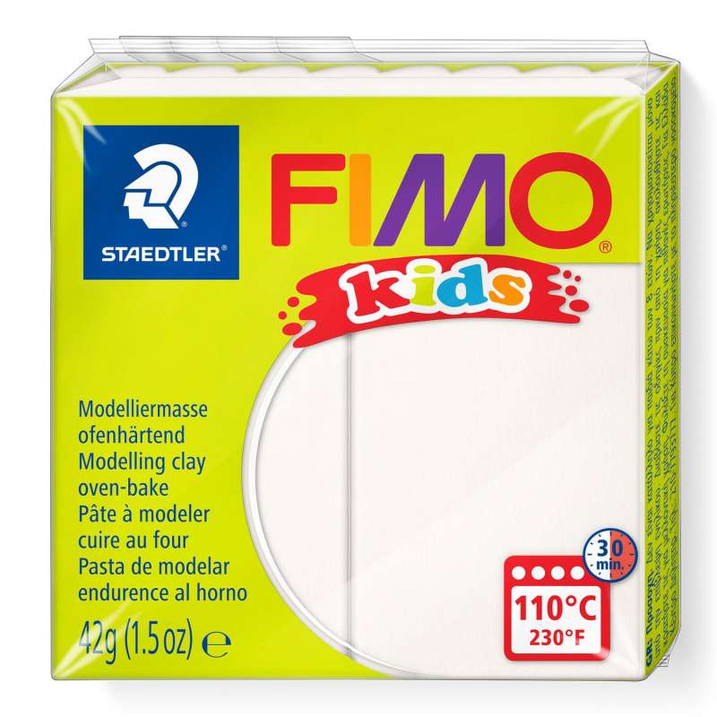 Полимерная глина FIMO KIDS, белая
