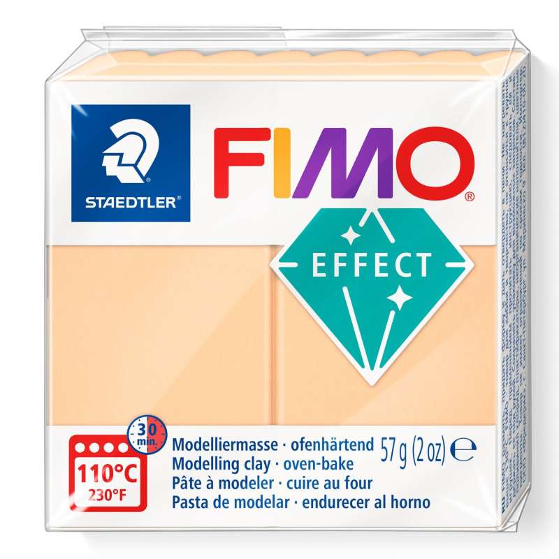 Полимерная глина Fimo Effect, 57 г., пастель персик
