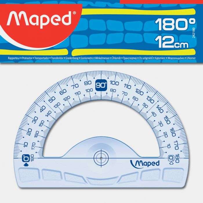 Транспортир MAPED Graphic 180°-12cm