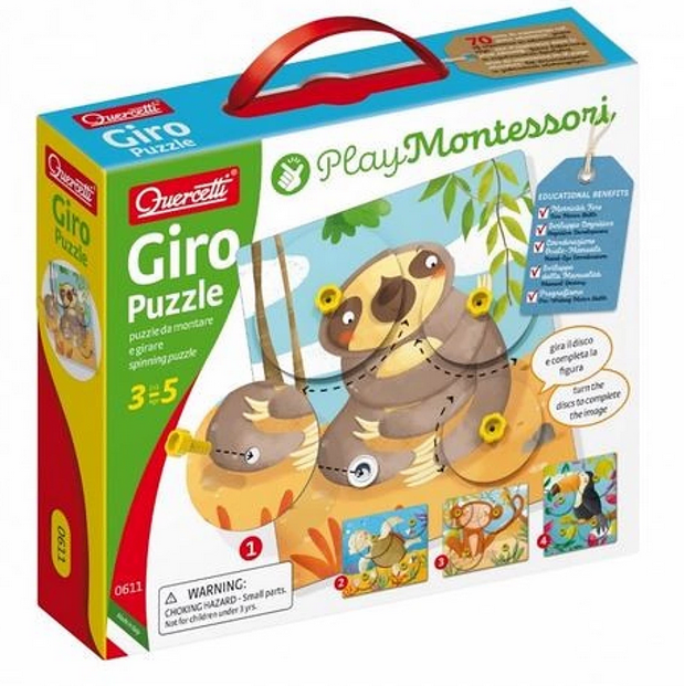 Пазл-загадка животные Giro Puzzle Quercetti