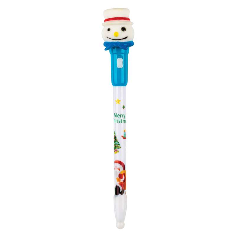 Шариковая ручка Chrismas LED синяя 0.7мм