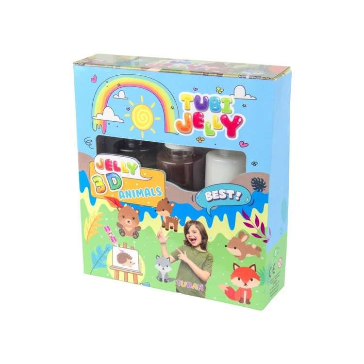 Tubi Jelly набор с 3 цветами - Животные