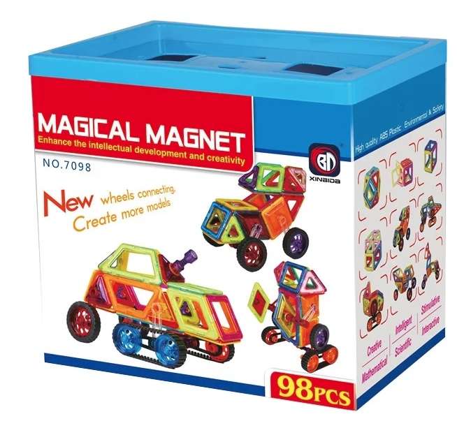 Набор магнитного конструктора Magical Magnet, 98 деталей