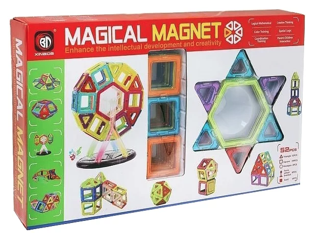 Набор магнитного конструктора Magical Magnet, 52 детали