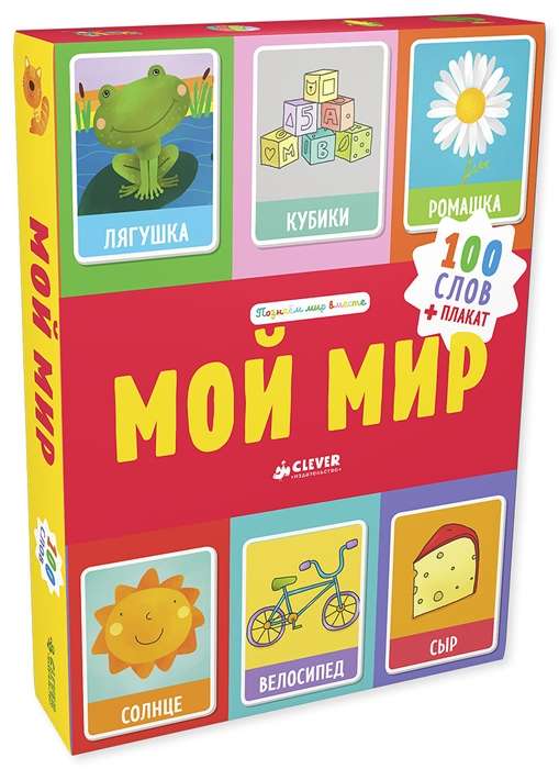 Развивающая игра Мой мир (100 слов + плакат)