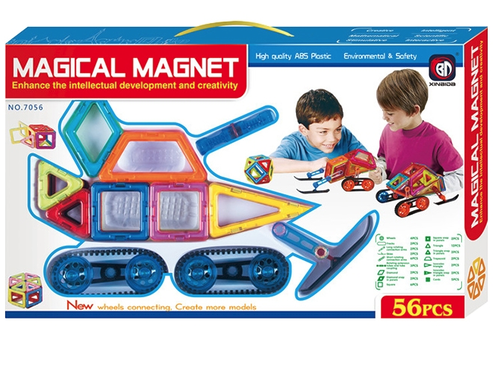 Набор магнитного конструктора Magical Magnet, 56 детали