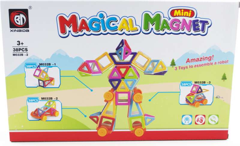Набор магнитного конструктора Magical Magnet, 38 деталей