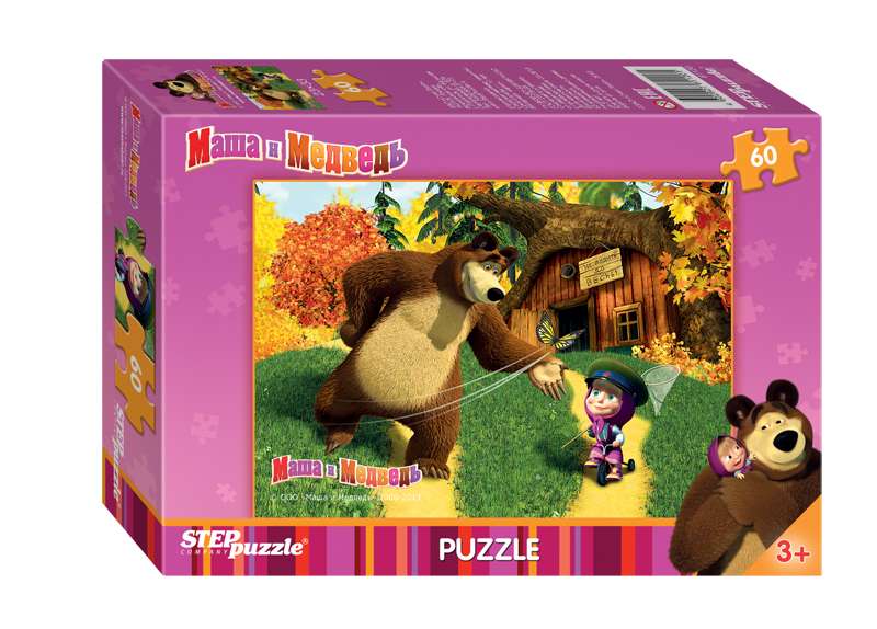 Мозаика "puzzle" 60 "Маша и Медведь"
