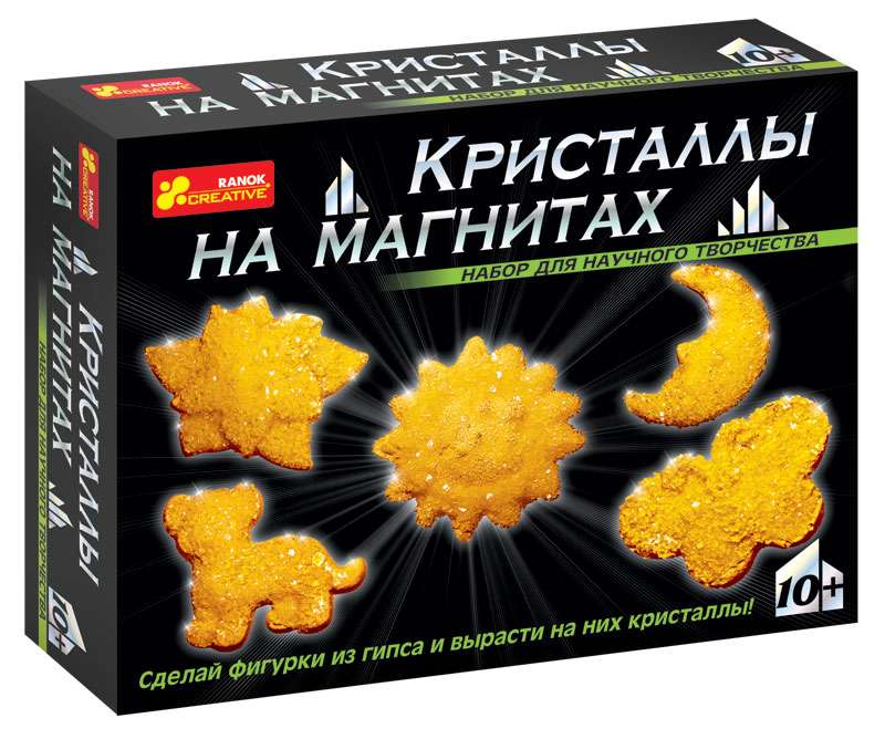 Научный набор "Кристаллы на магнитах" (желтые)