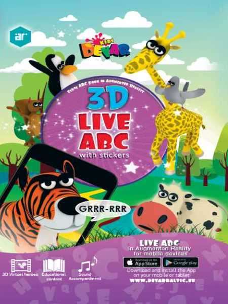 3D Live ABC Jaunā "Dzīvā Ābece" angļu valodā! 