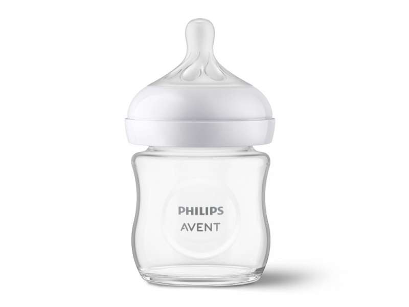 Стеклянная бутылочка для кормления Philips Avent Natural (природный поток), 0 мес+., 125 мл.