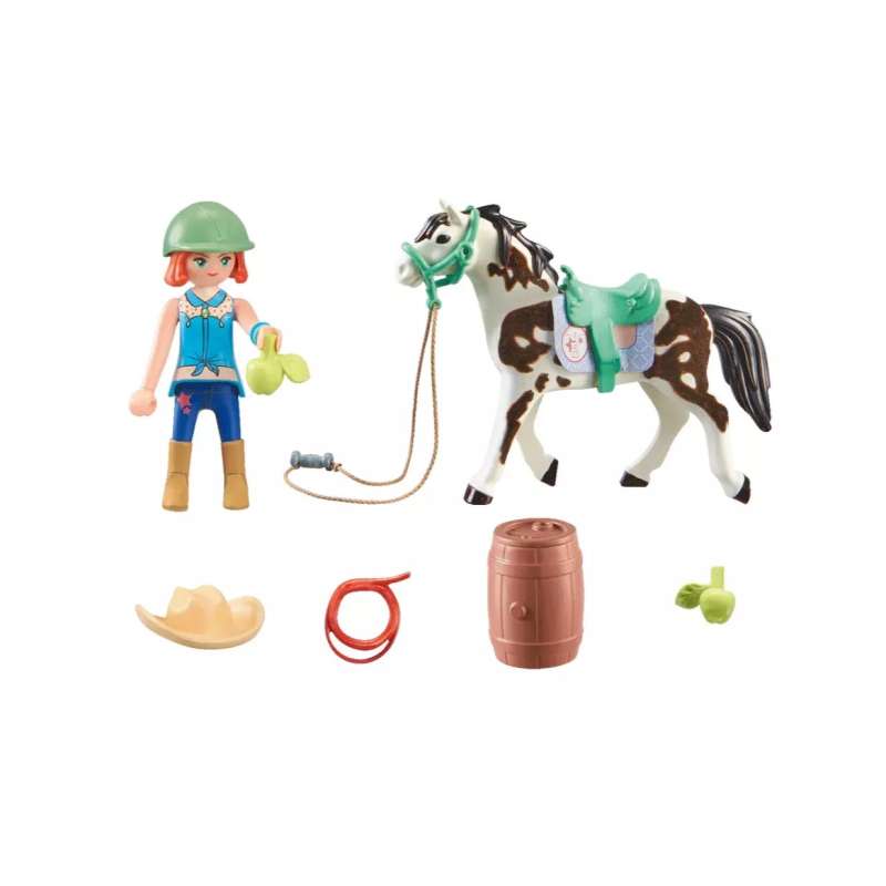 Playmobil - Horses Of Waterfall: Feeding Time With Ellie And Sawdust 