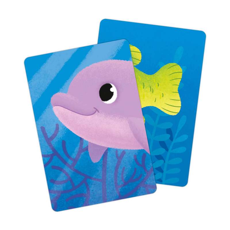 Игра карточная - Мемори для малышей. Океан. Половинки. 30 карточек