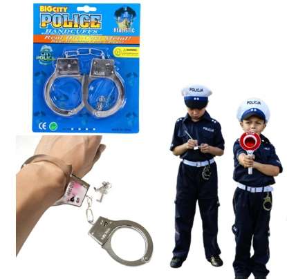 Игрушечные наручники с ключами - BIG City POLICE