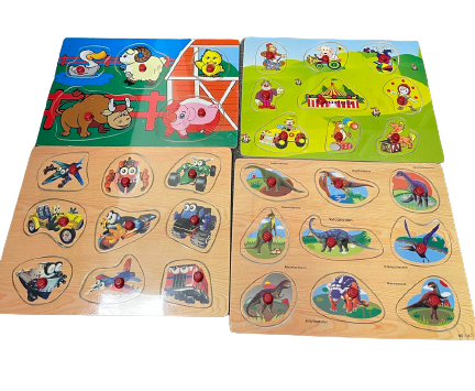Детская игра Пазл, B уровень, деревянный ассорти