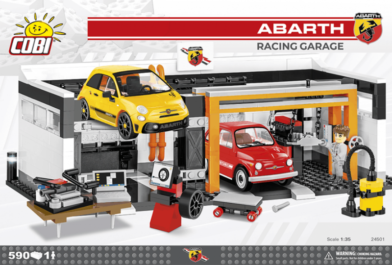 Конструктор - COBI Abarth Racing Garage, 590 деталей