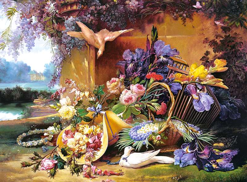 Пазл Elegant Still Life with Flowers, Eugene Bidau  2000 дет.