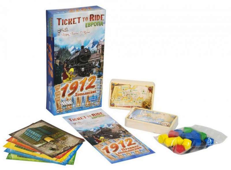 Настольная игра - Ticket to Ride: Европа:1912 Дополнение