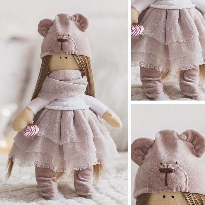 Интерьерная кукла -Мика, набор для шитья