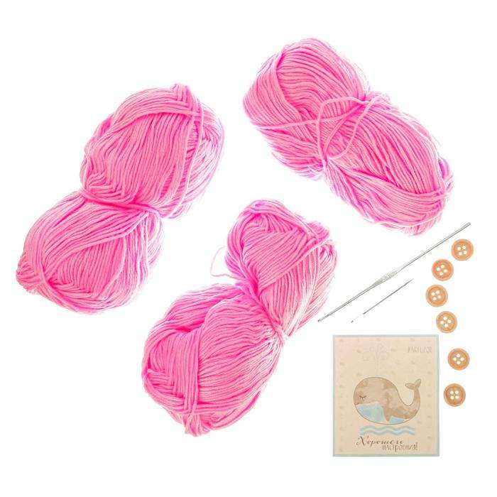 Интерьерная подушка - Розовые сны, набор для вязания