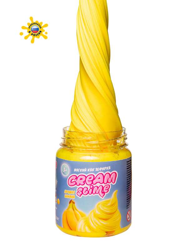 Игрушка ТМ  Slime  Cream-Slime с ароматом банана, 25 г