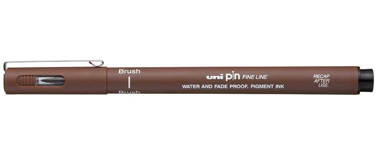 Линер UNI PIN , 0.1 коричневый