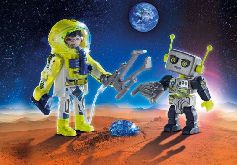 Астронавт и робот