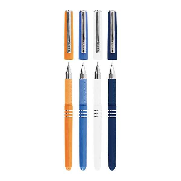 Шариковая ручка- Linc AXO/0.5 мм/ синий стержень/черная /белая