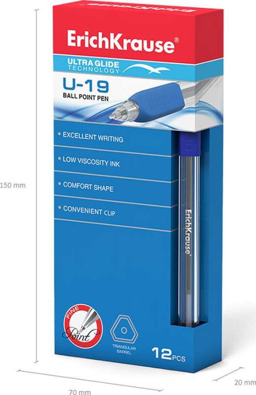 Шариковая ручка -  ULTRAGLIDE U19, синяя